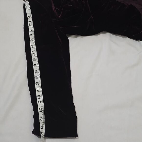 Lauren Ralph Lauren Purple Velvet silk blend button front jacket size 16 - Picture 9 of 11